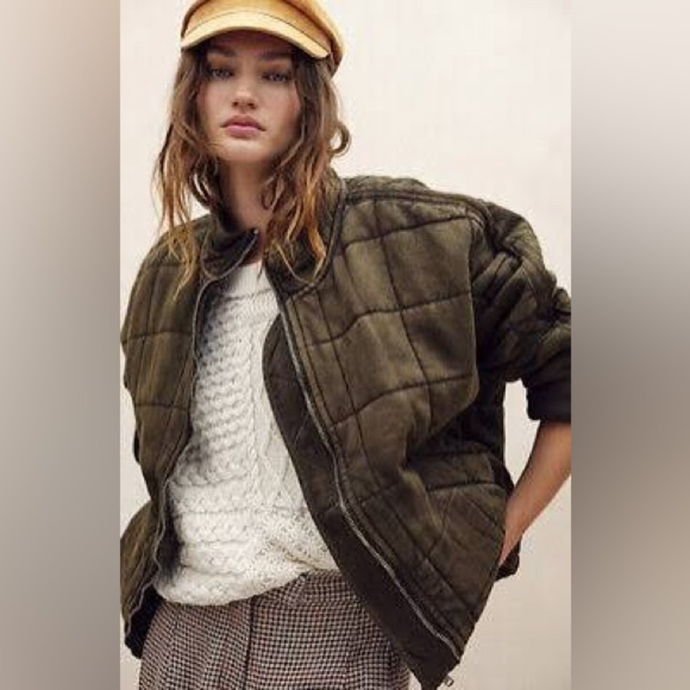 Free people quilted doleman jacket